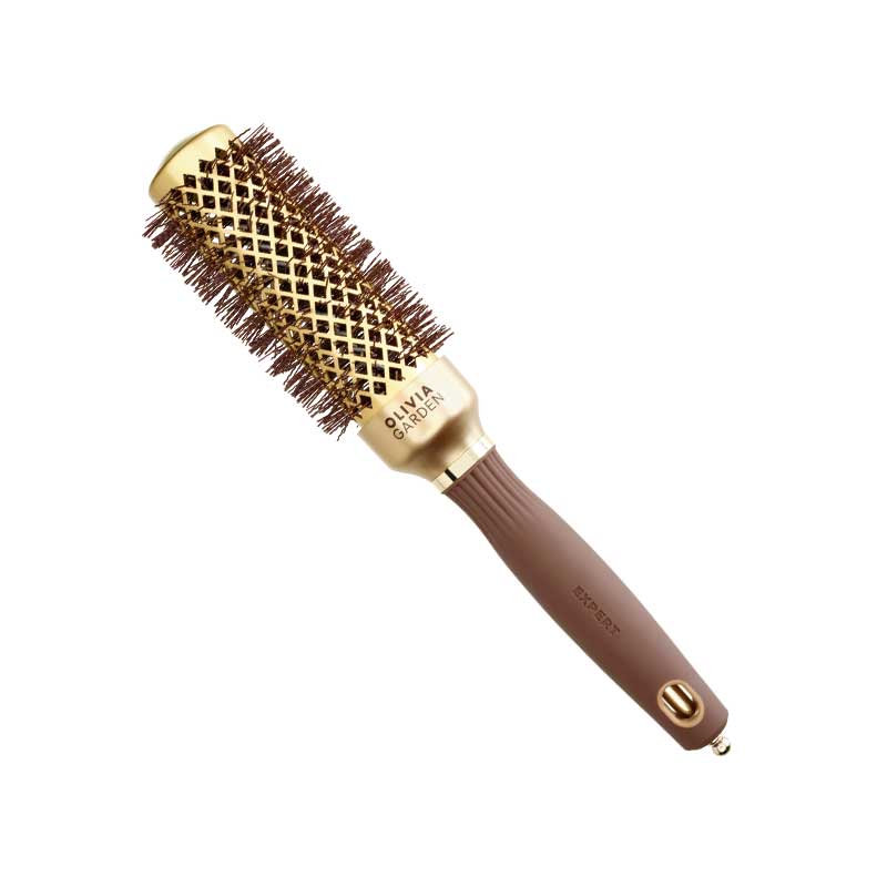 Olivia Garden Bürste Blowout Shine gold & braun 35 mm