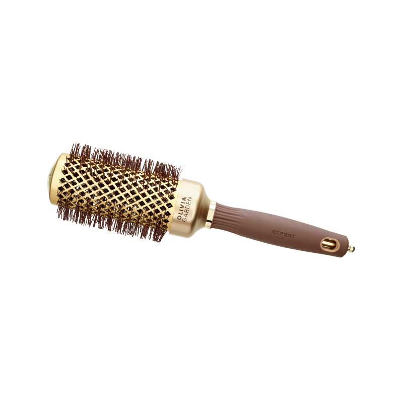 Olivia Garden Blowout Shine gewellte Borsten gold & braun 45 mm