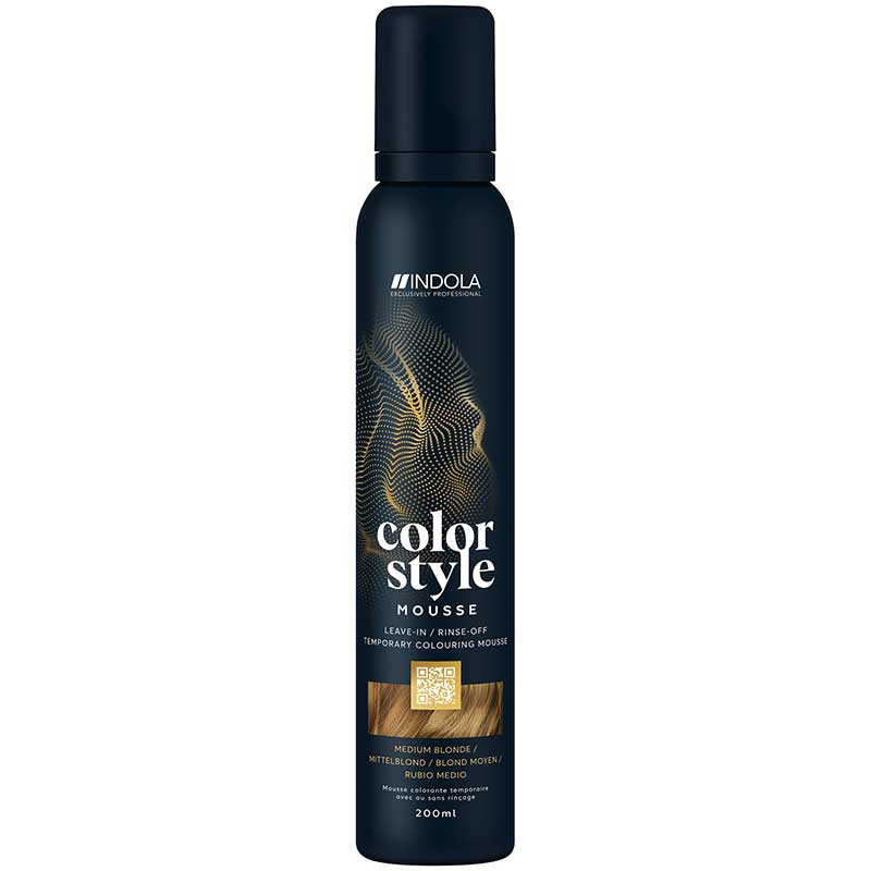 Indola Color Style Mousse Mittelblond (200 ml)