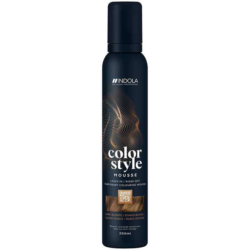Indola Color Style Mousse Dunkelblond (200 ml)