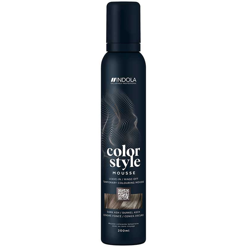 Indola Color Style Mousse Dunkel Asch (200 ml)