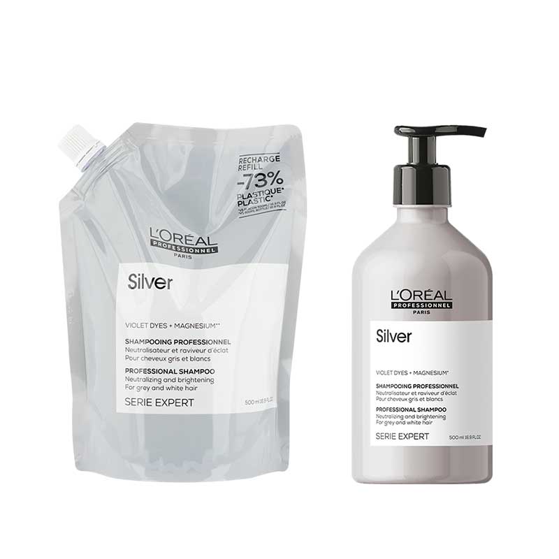 LOR SE Silver 500ml Shampoo+Refill 500ml
