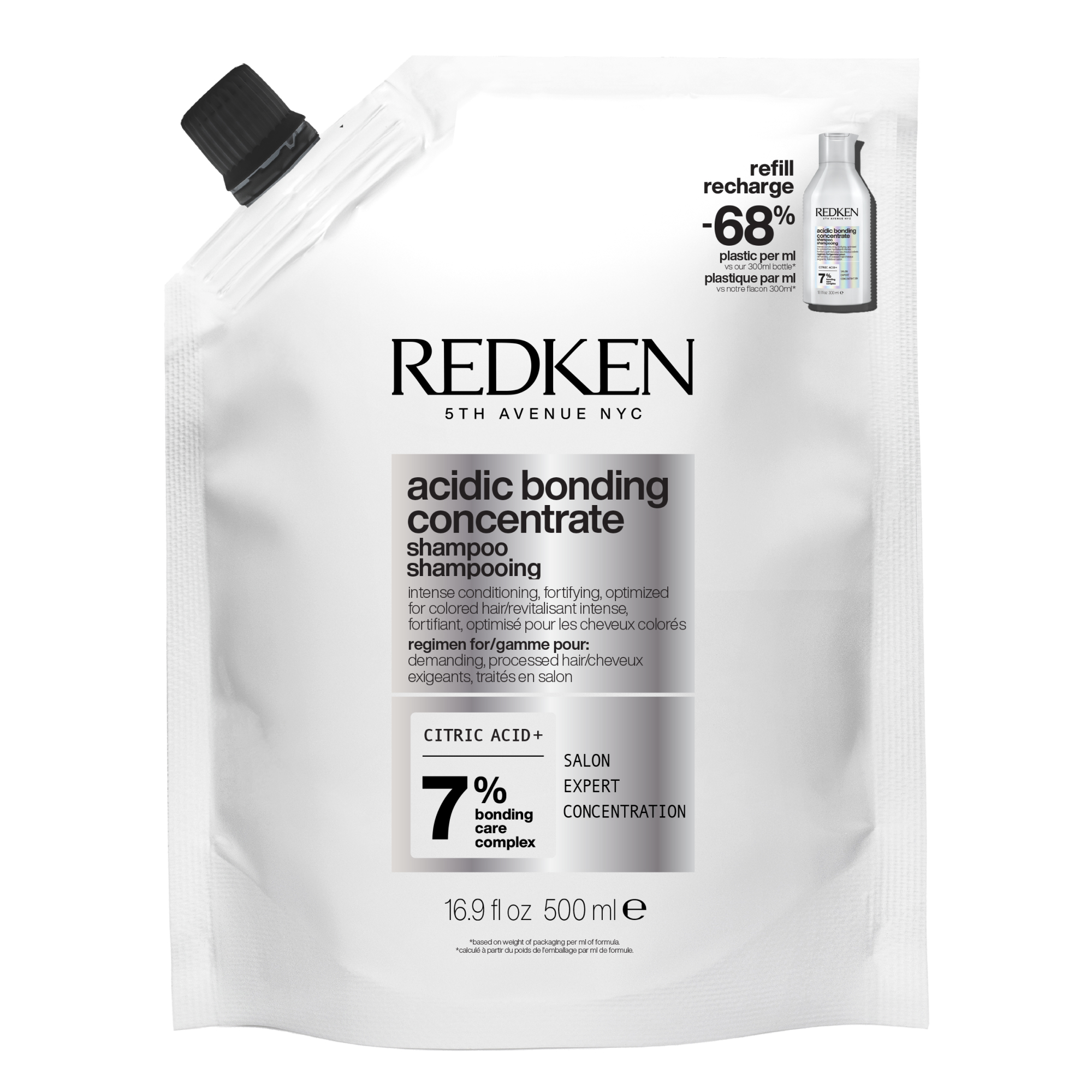 Redken Acidic Bonding Concentrate Shampoo Refill Pouch 500ml