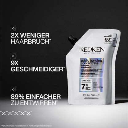 Redken Acidic Bonding Concentrate Shampoo Refill Pouch 500ml