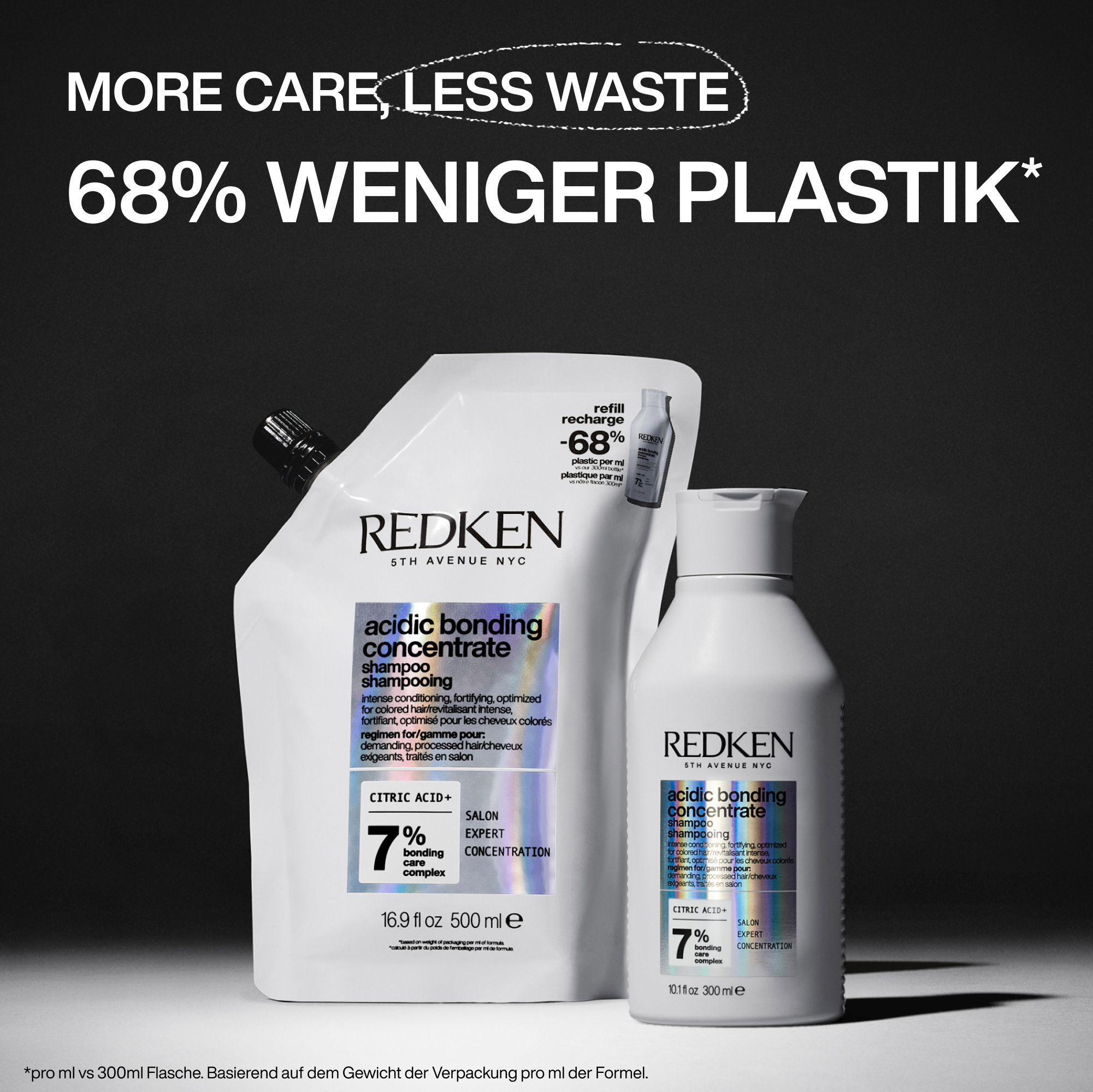 Redken Acidic Bonding Concentrate Shampoo Refill Pouch 500ml