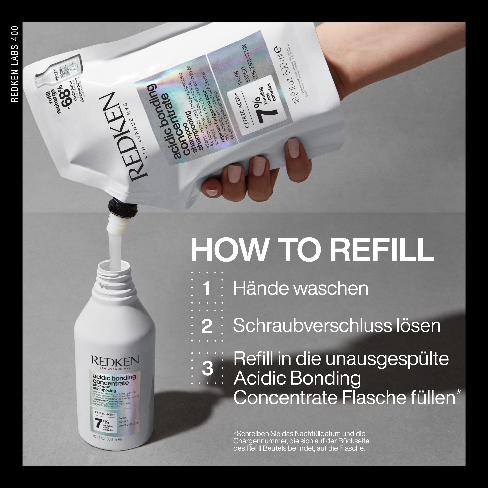 Redken Acidic Bonding Concentrate Shampoo Refill Pouch 500ml