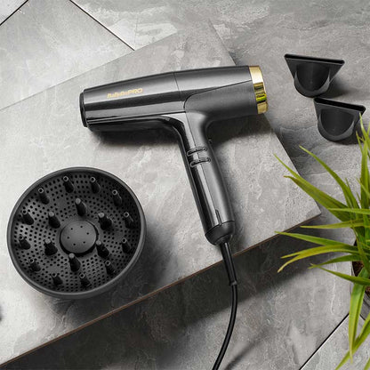 BaByliss Highspeed Haartrockner Falco Grau/Gold