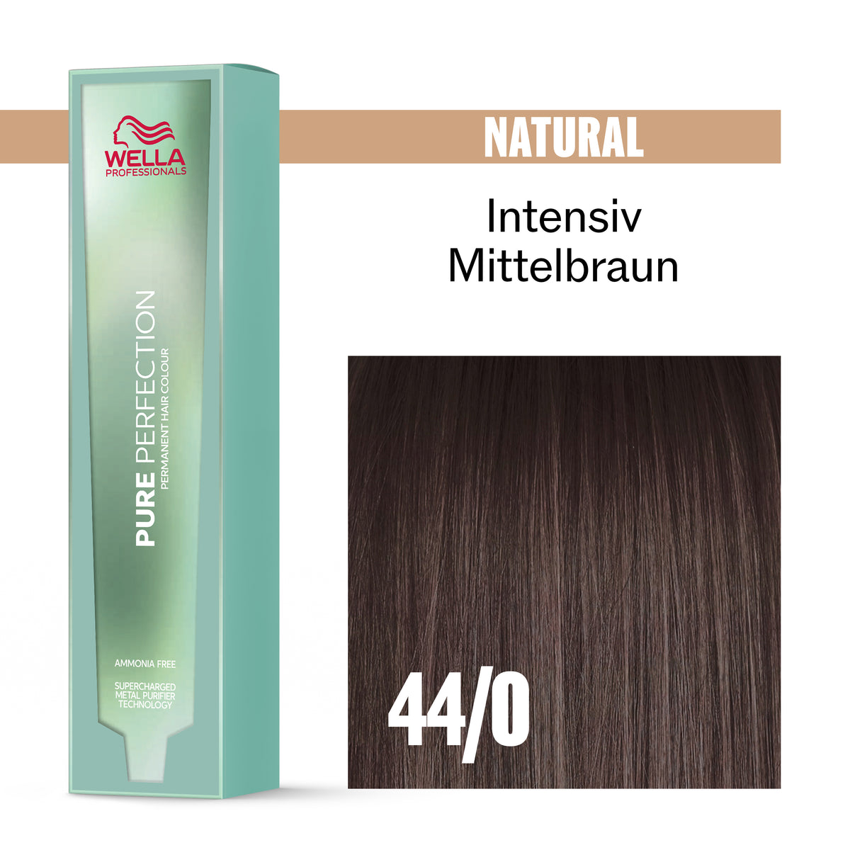 Wella Pure Perfection 44/0 Mittelbraun int (60 ml)