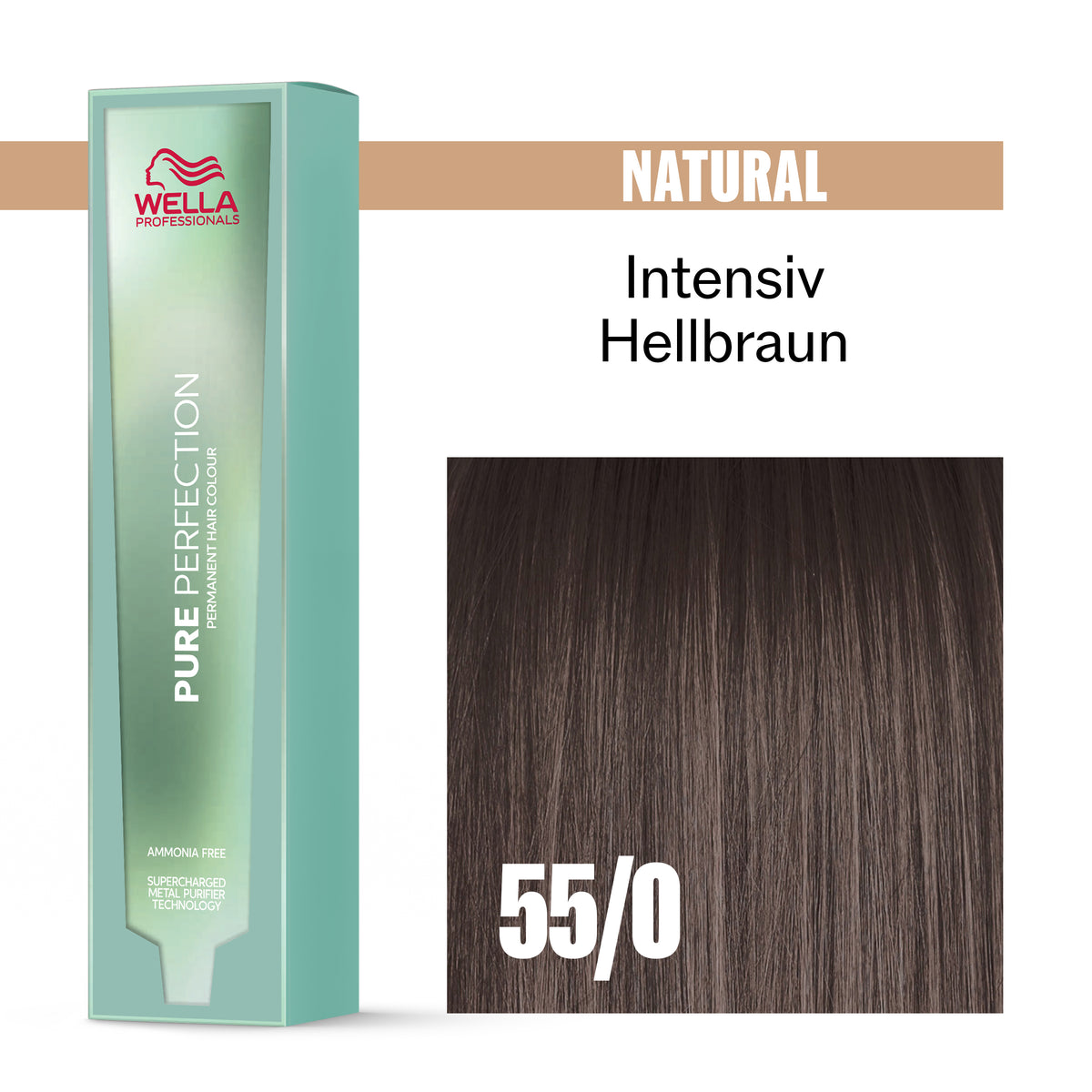 Wella Pure Perfection 55/0 Hellbraun inten (60 ml)