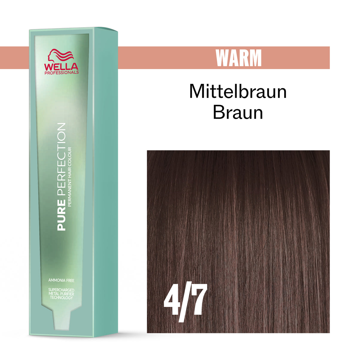 Wella Pure Perfection 4/7 Mittelbraun braun (60 ml)