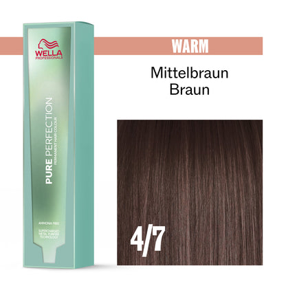 Wella Pure Perfection 4/7 Mittelbraun braun (60 ml)