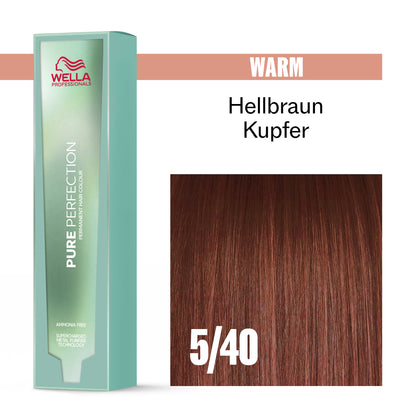 Wella Pure Perfection 5/40 Hellbraun kupfer (60 ml)