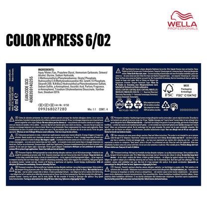 Wella Professional Color Xpress 6/02 dunkelblond natur-matt (60 ml)