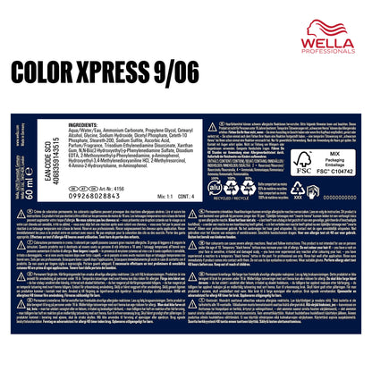 Wella Professional Color Xpress 9/06 lichtblond natur-violett (60 ml)