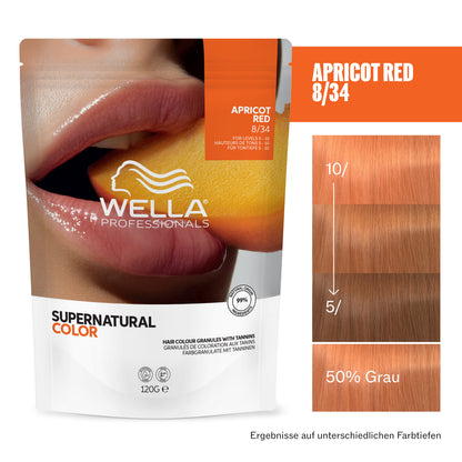 Wella Professional Supernatural Color 8/34 Apricot Red (120 g)