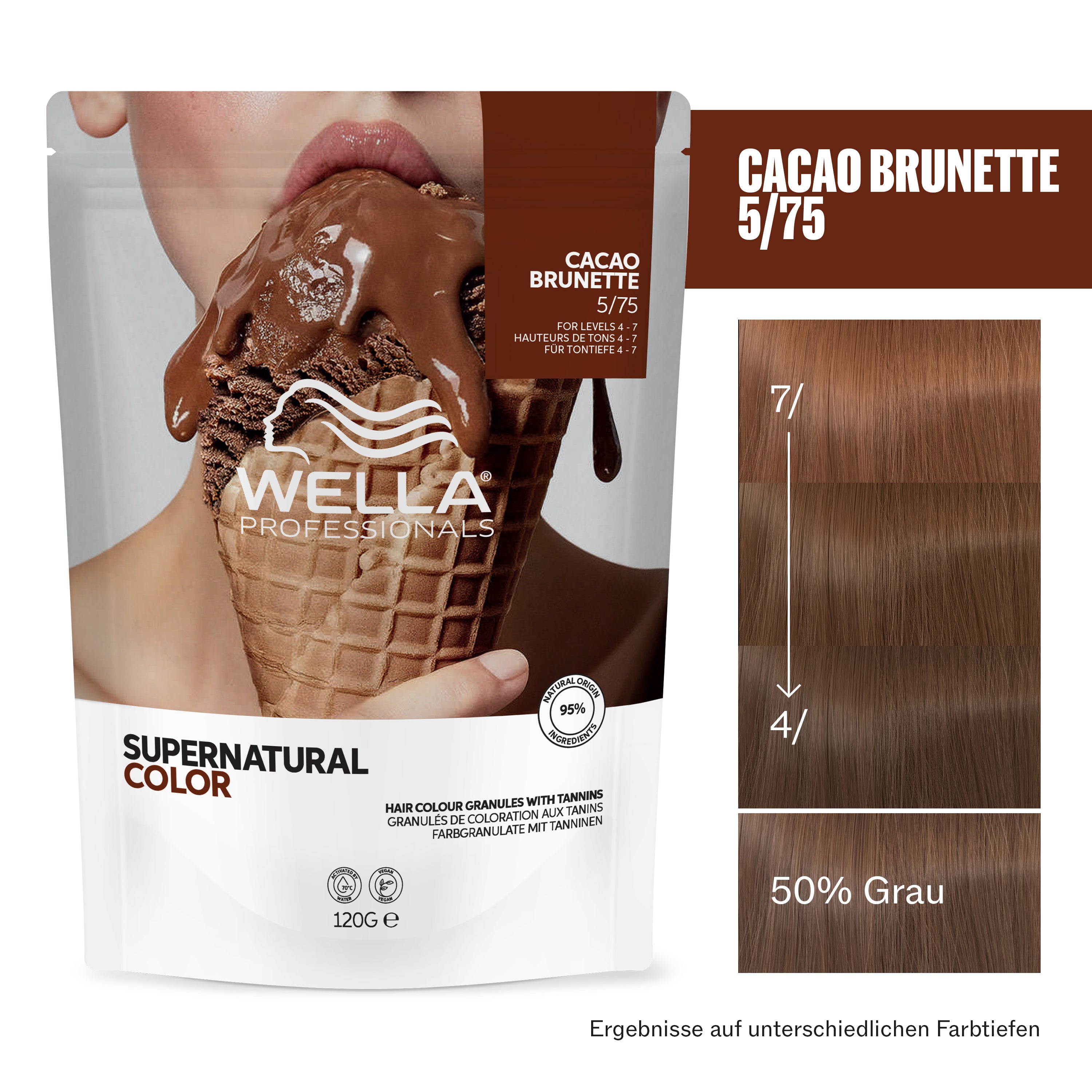 Wella Professional Supernatural Color 5/75 Cacao Brunette (120 g)